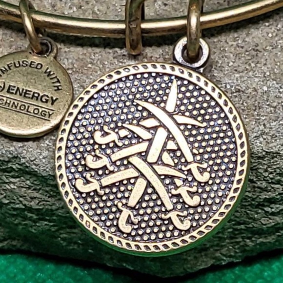NWT Alex and Ani Energy bangle, charm, seven swords bracelet | GOLD Fini… - Picture 3 of 5